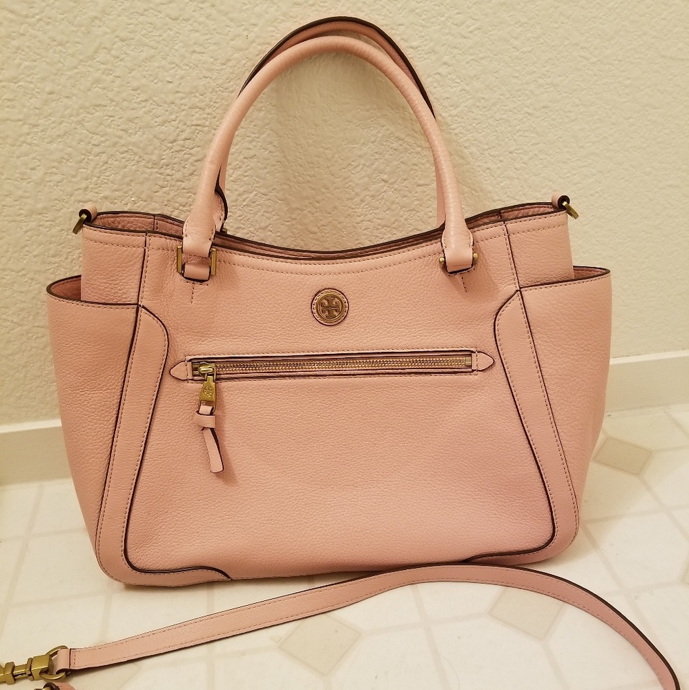Preowned Tory Burch Frances Rose pink.
